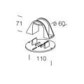  120 Support pour m�t noir en n 