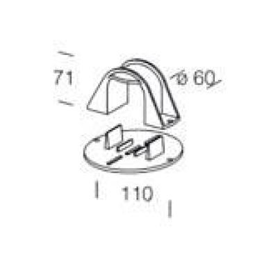  120 Support pour m�t noir en n 