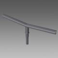  CRT Double crosse argent sabl� 
