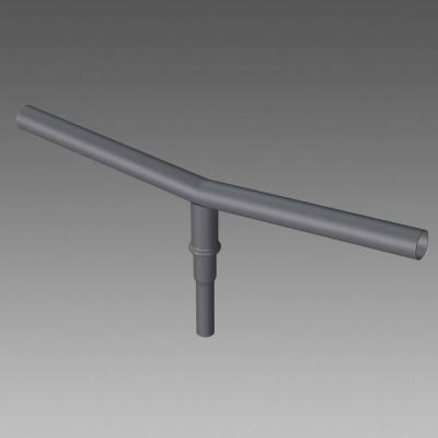 CRT Double crosse argent sabl� 