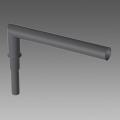  CRT Simple crosse argent sabl� 