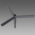  CRT Triple crosse argent sabl� 