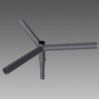  CRT Triple crosse argent sabl� 