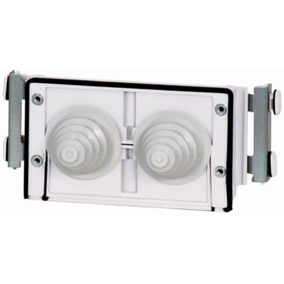  Passe-c�ble, pour 2 c�bles D=1 