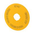  Etiquette, arr�t d'urgence, D= 