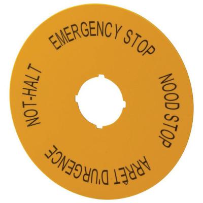  Etiquette, arr�t d'urgence, D= 
