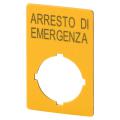  Etiquette, arr�t d'urgence, Hx 