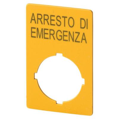  Etiquette, arr�t d'urgence, Hx 