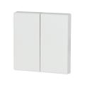  Bouton � bascule, double, blan 