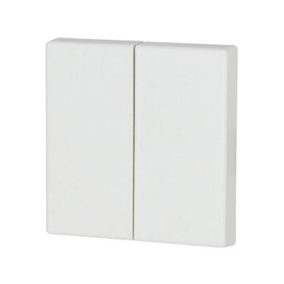  Bouton � bascule, double, blan 