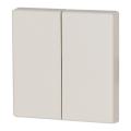  Bouton � bascule, double, cr�m 