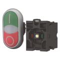  Bouton-poussoir double, appare 