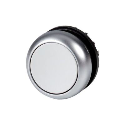  Bouton-poussoir, plat, gris, � 