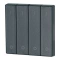  Bouton � bascule, quadruple, I 