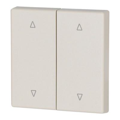 Bouton � bascule, double, cr�m 
