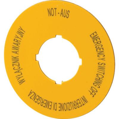  Etiquette, arr�t d'urgence, D= 