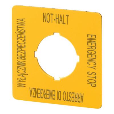  Etiquette, arr�t d'urgence, Hx 