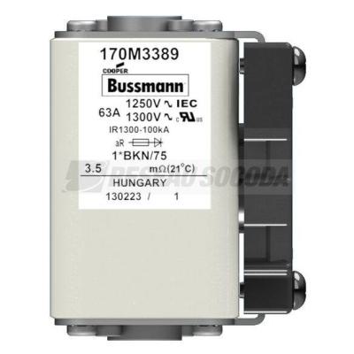  FUSE 63A 1250V 1*BKN/75 AR CU 