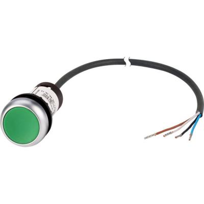  Bouton-poussoir affleur.,1F,ve 