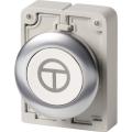  Bouton-pous.30mm affleur.blanc 