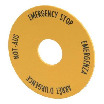  Etiquette, arr�t d'urgence, ja 