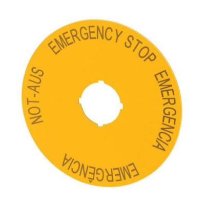  Etiquette, arr�t d'urgence, ja 