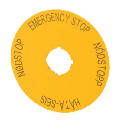  Etiquette, arr�t d'urgence, ja 