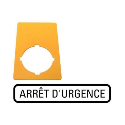  Etiquette, arr�t d'urgence, ja 