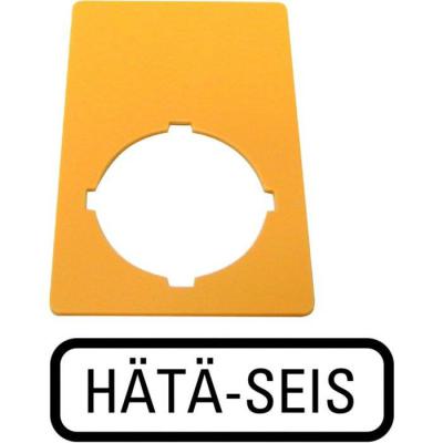  Etiquette, arr�t d'urgence, ja 