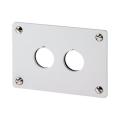  Plastron d'encastrement, 2 emp 