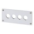  Plastron d'encastrement, 4 emp 