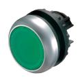  Bouton-poussoir, plat, vert, � 