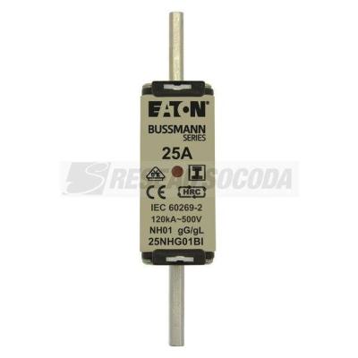  NH FUSE 25A 500V GL/GG SIZE 01 
