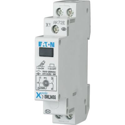  Commutateur avec LED, 24AC/DC, 