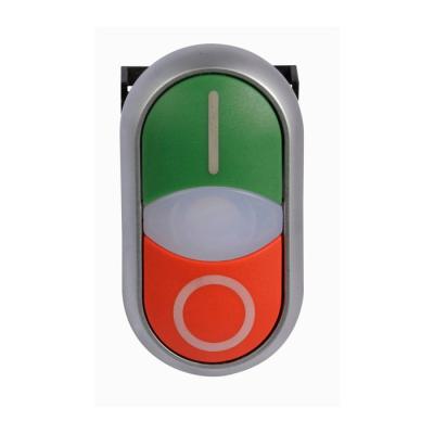  Bouton-poussoir double, voyant 