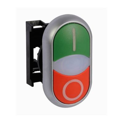  Bouton-poussoir double, voyant 