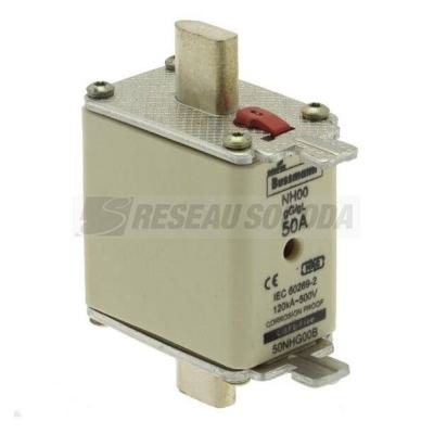  BUSSMANN 50A 500V 00 GG 