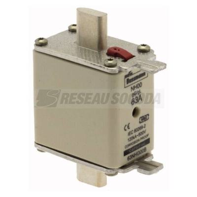  BUSSMANN 63A 500V 00 GG 