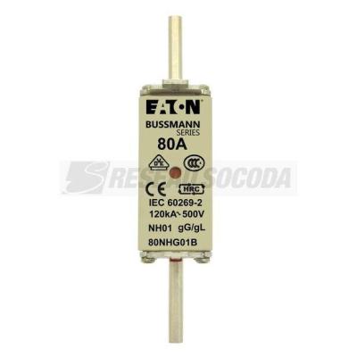  NH FUSE 80A 500V GG/GL SIZE 01 