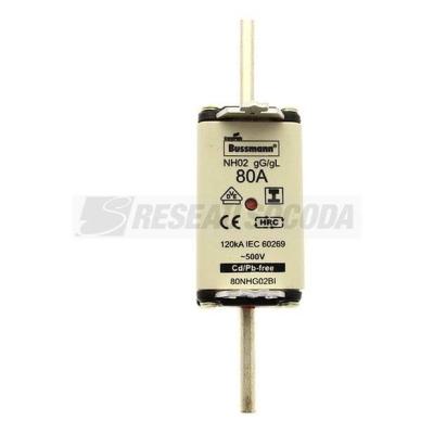  NH FUSE 80A 500V GL/GG SIZE 02 