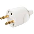  Fiche m�le 16A 2P+T blanc 