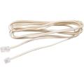  Cordon t�l 5m RJ11/RJ45 ivoire 