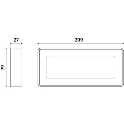  Arche rectangle LED 280lm B 