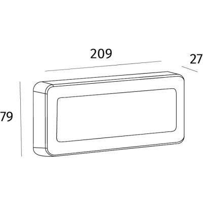  Arche rectangle LED 280lm B 