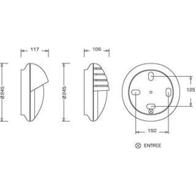  Dune visi�re E27 LED 500lm 