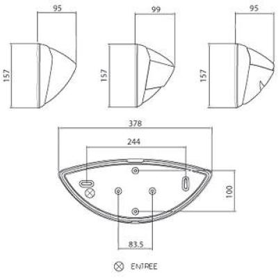  Lips visi�re E27 LED 500lm 