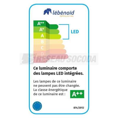  H62 E27 9w LED 3000K blanc 