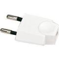  Fiche m�le 6A 2P blanc EAN 