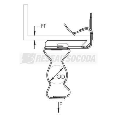  Attache IPN 8-14mm, c�ble 18-3 