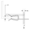  Attache � bride, 3-8 mm, M6, v 